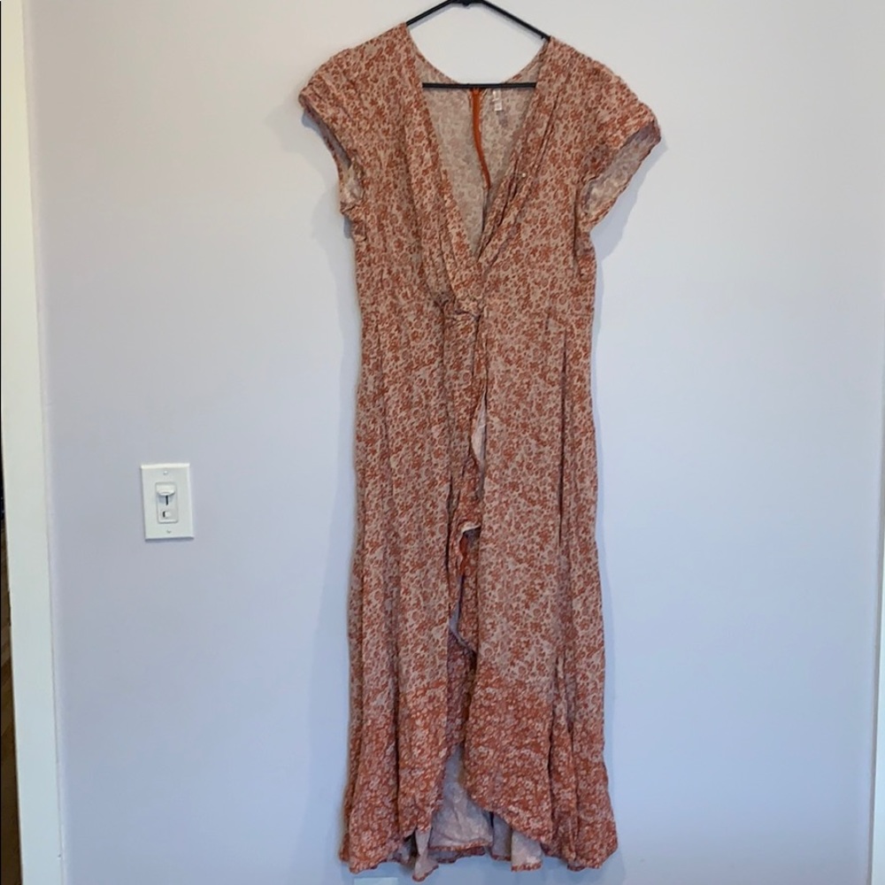 Ruffle wrap dress